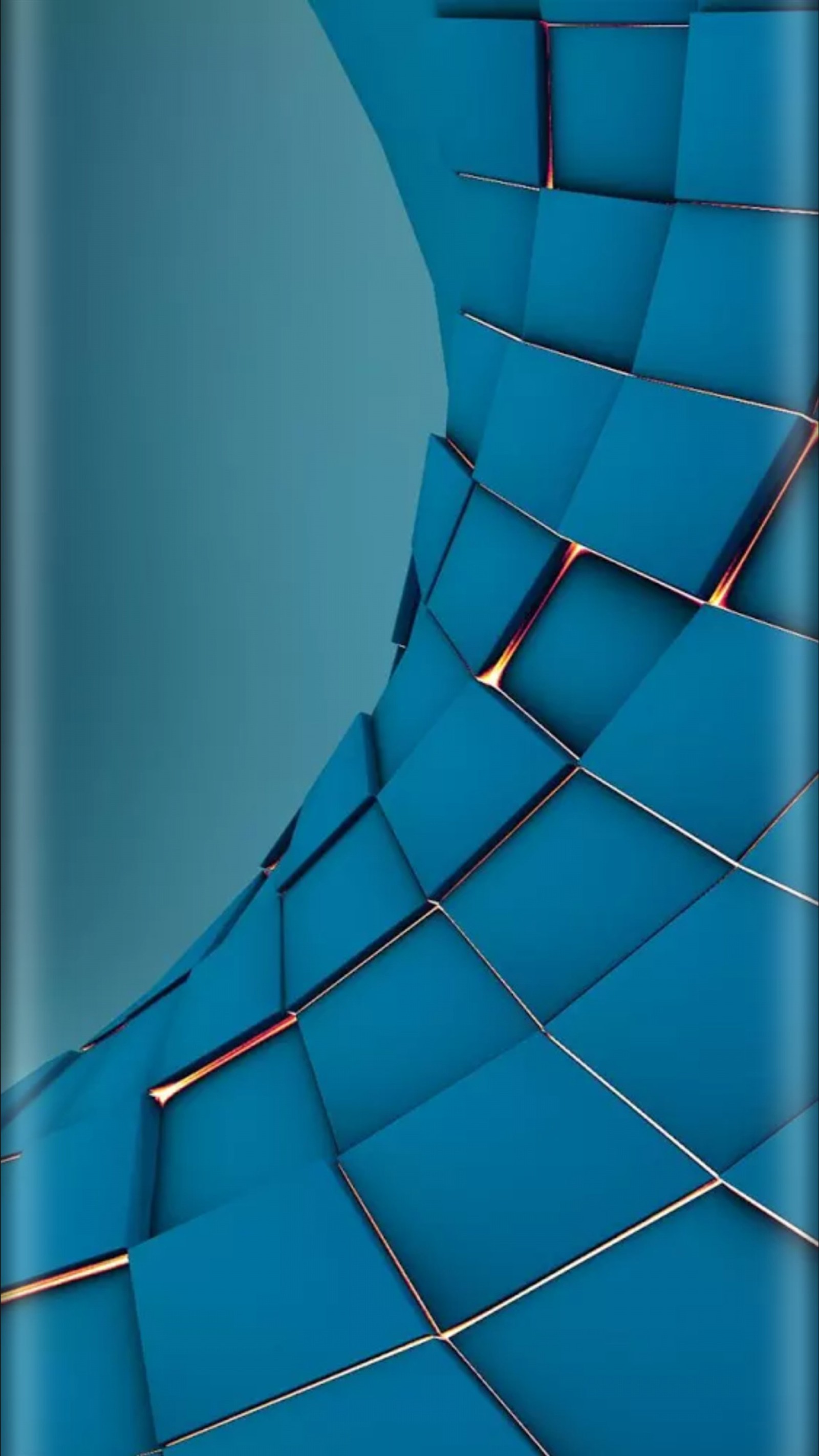 Um close-up de um celular com um fundo azul (3d, abstrato, azul, estilo de borda, super design)