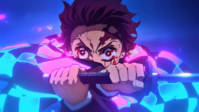 tanjiro kamado, убийца демонов кимэцу но яиба, demon slayer kimetsu no yaiba, аниме, anime