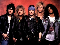 Guns N' Roses: Iconic Hard Rock Ensemble in Vintage Punk Fashion