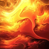 orange, flame, yellow, fire, vector graphics wallpaper