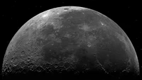 luna, planeta, 8k, espacio, oscuro negro