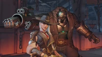 ashe, боб, bob, overwatch, видеоигра