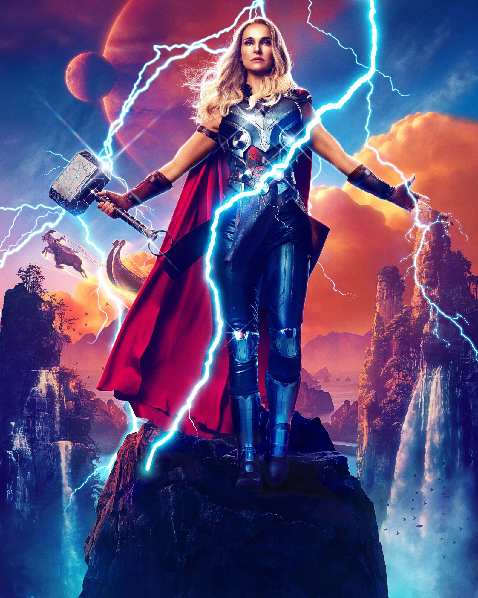 Download natalie portman as jane foster, thor love and thunder, 2022 movies, movies, 4k wallpaper for free