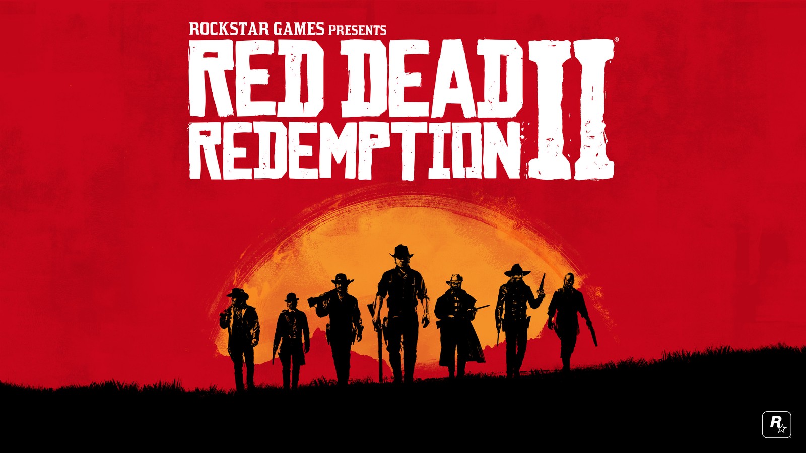 Red dead redemption 2 (red dead redemption 2, красный фон, компьютерные игры, playstation 4, xbox one)