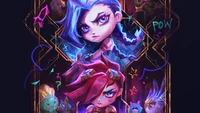 jinx, vi, little legends, tft, teamfight tactics wallpaper