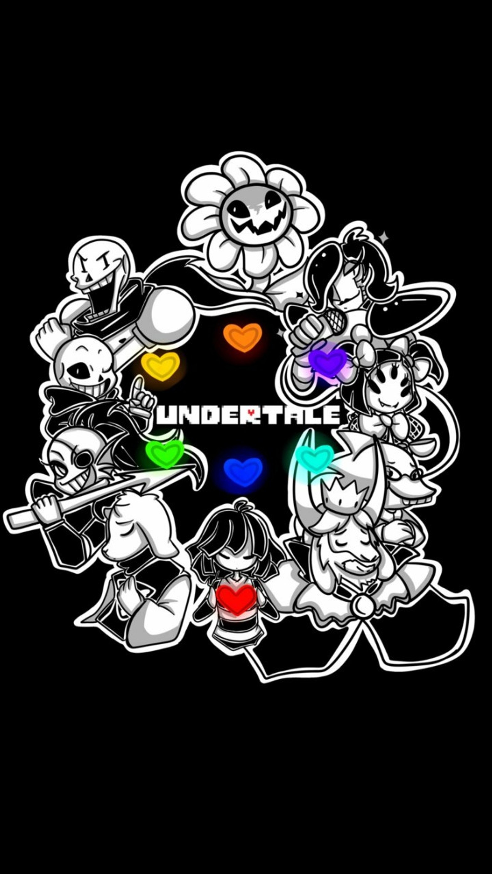 Скачать обои решительный, санс, sans, ундертейл, undertale