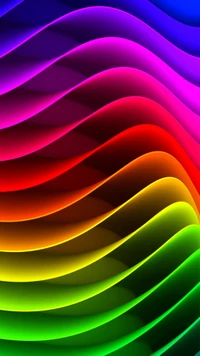 abstract, colorful waves