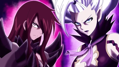 erza scarlet, anime, violeta, roxo, magenta