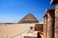 egyptian pyramids, tourist attraction, pyramid, historic site, ancient history wallpaper