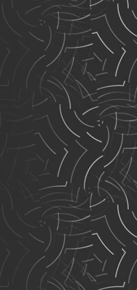 Monochrome Abstract Pattern with Curved Lines and Circles