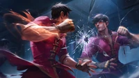 lee sin, drachenfaust, rubin, chroma, league of legends