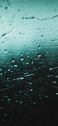 drop, rain, liquid, fluid, green wallpaper