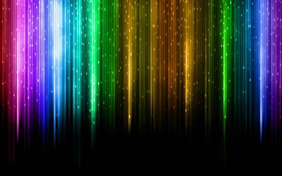 Vibrant Laser Light Show with Colorful Vertical Stripes