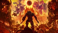 Doom Slayer confronta as forças do inferno em Doom Eternal