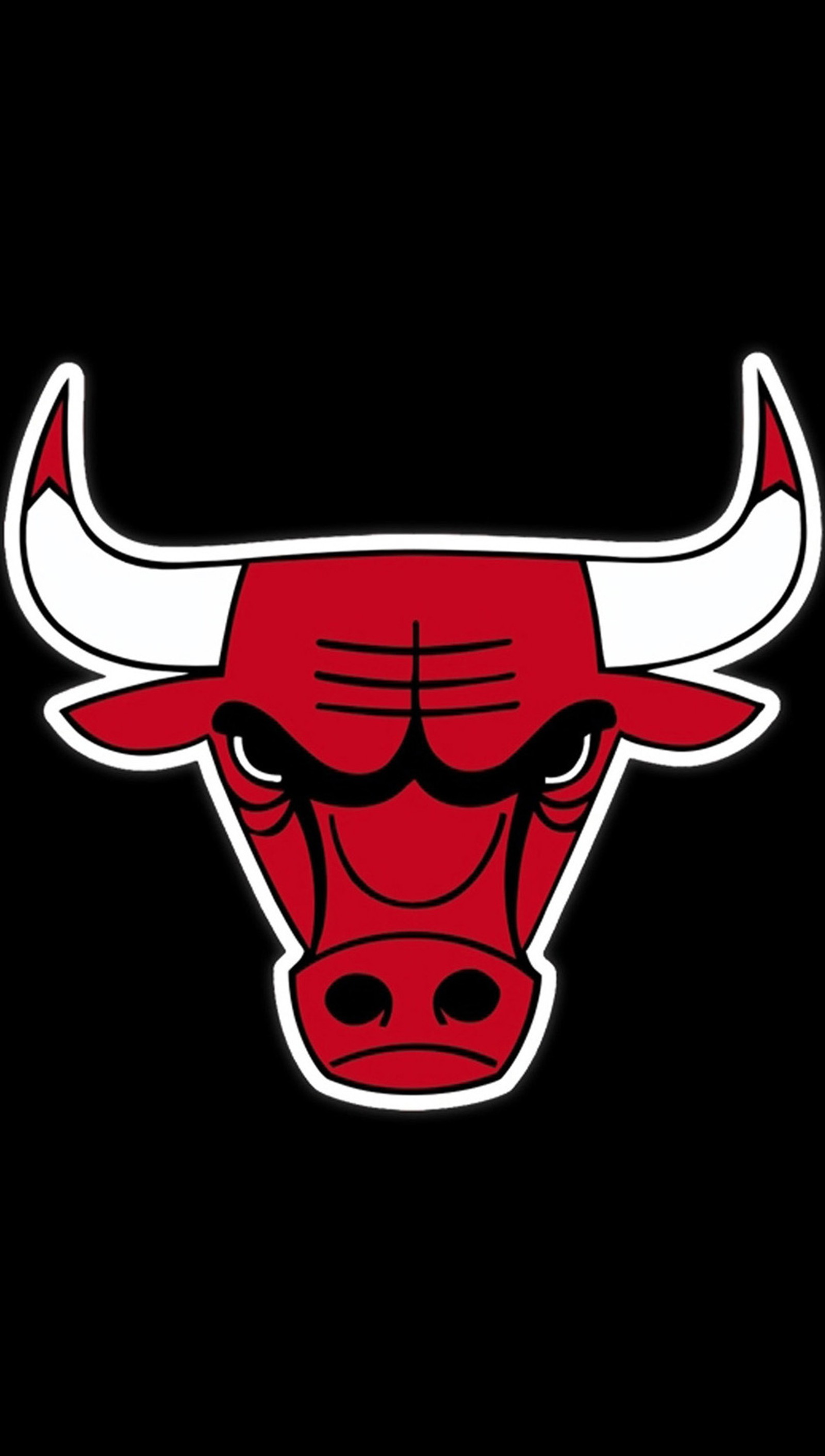 Logo des chicago bulls sur fond noir (sdf)