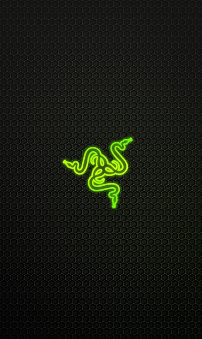 génial, vert, nouveau, razer