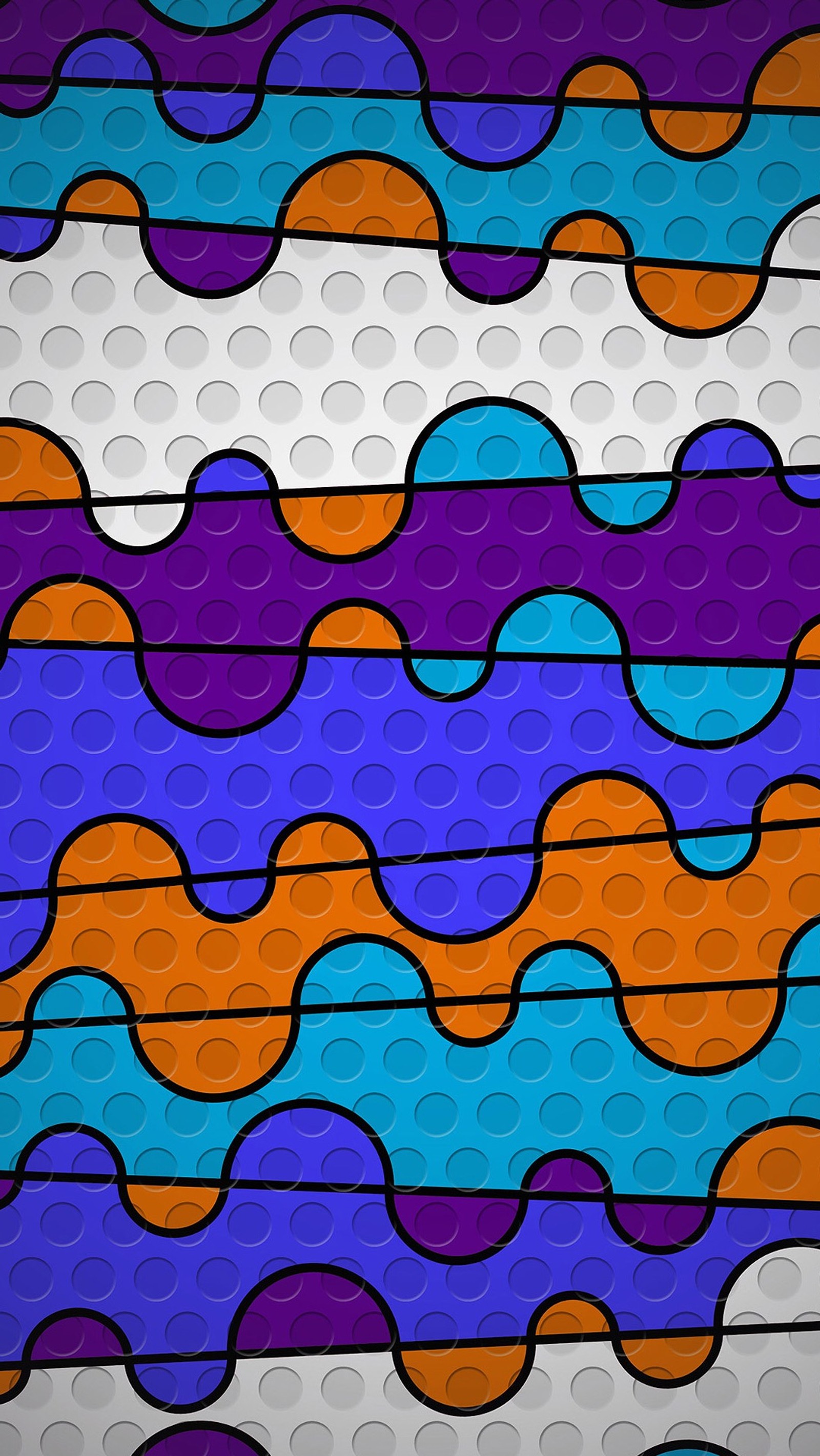 A close up of a colorful abstract background with circles (pattern, patterned)