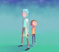 Rick e Morty: Papel de Parede de Aventura Cósmica