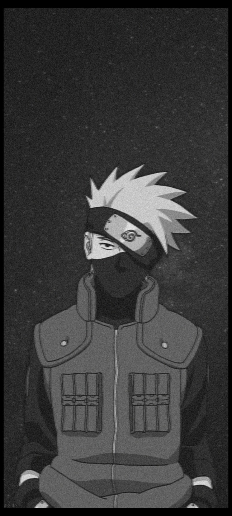 Крупный план человека в куртке и маске (хатаке, kakashi, naruto, наруто ураганные хроники, naruto shippuden)