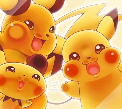 anime, ash, pichu, pikachu, pokemon