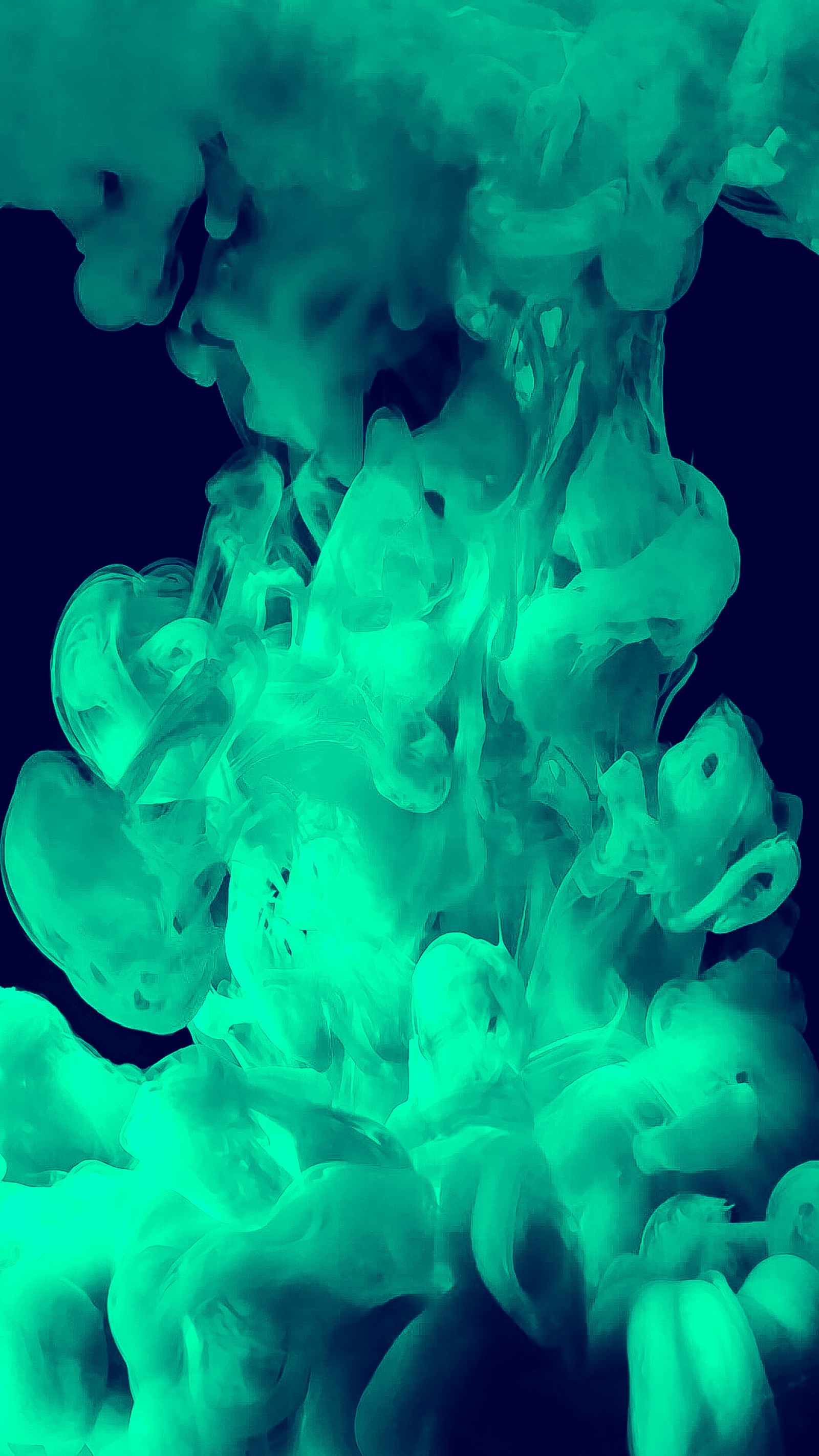 A close up of a green liquid substance in the water (abstract, background, green, hd, wallpaper)