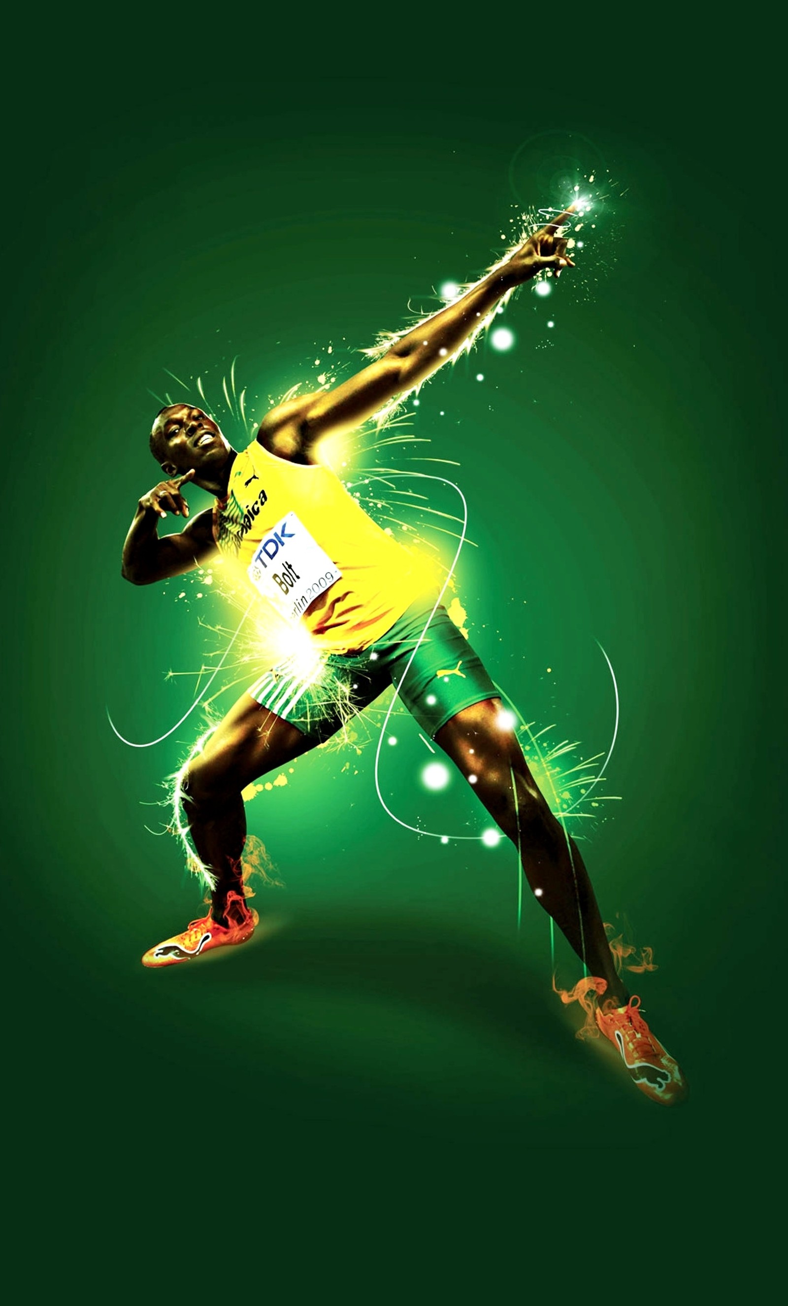 Lade bolzen, usain Hintergrund herunter