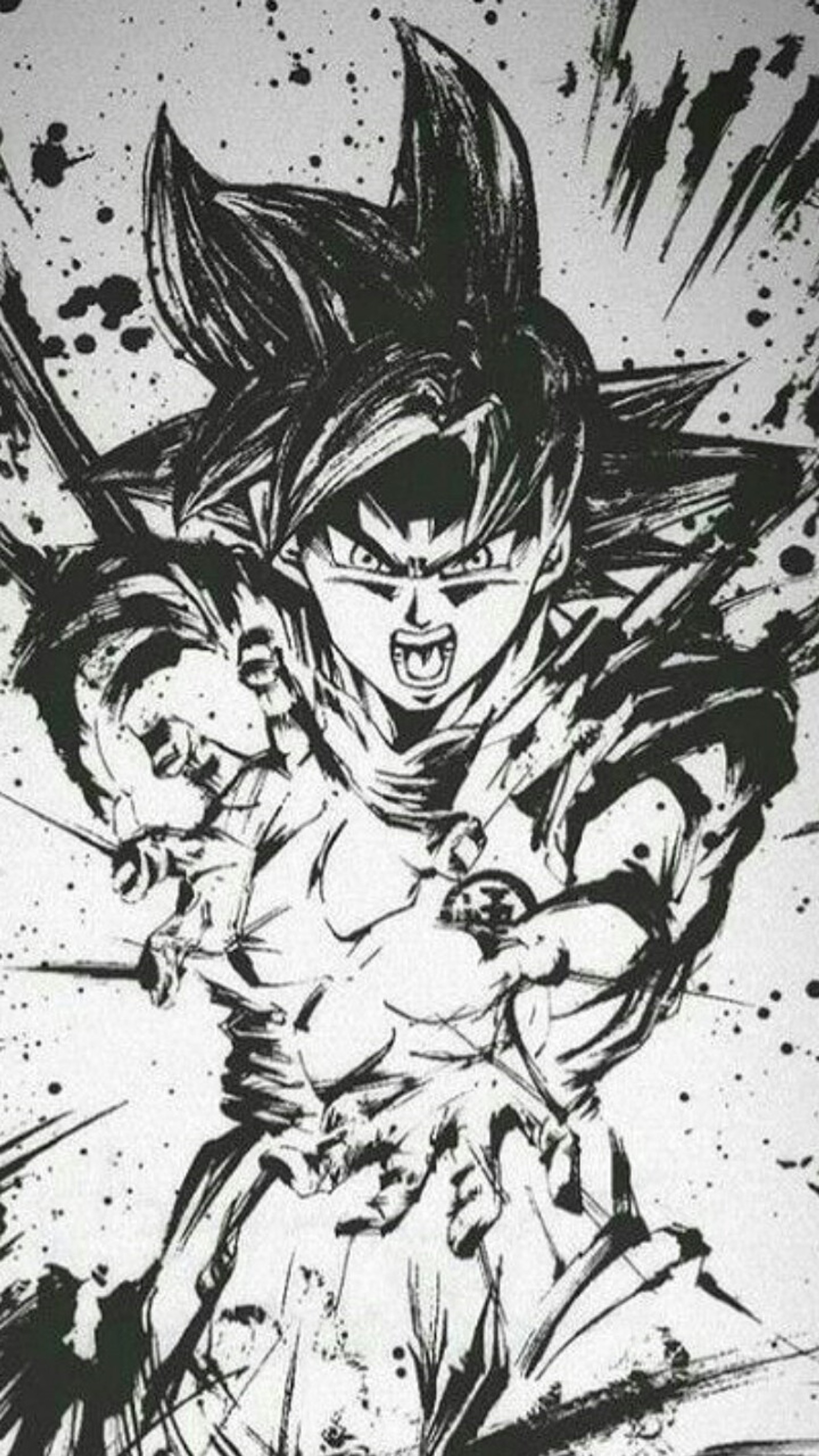 Descargar fondo de pantalla anime, broly, dibujo, dragón, dragon ball