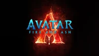 Скачать обои avatar fire and ash, тёмный фон, фильмы 2025 года, 5k, черный темный