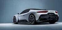 Maserati MC20 Rear View: A Sleek 2021 Sports Car in Stunning Detail