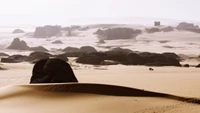 sable, désert, la côte, mer, rivage