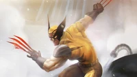 Wolverine en action : illustration dynamique des comics Marvel