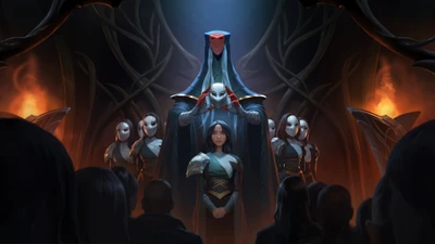 Guardião das Máscaras: Uma Reunião Sombria em Legends of Runeterra