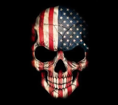 america, flag, skeleton, skull, united states