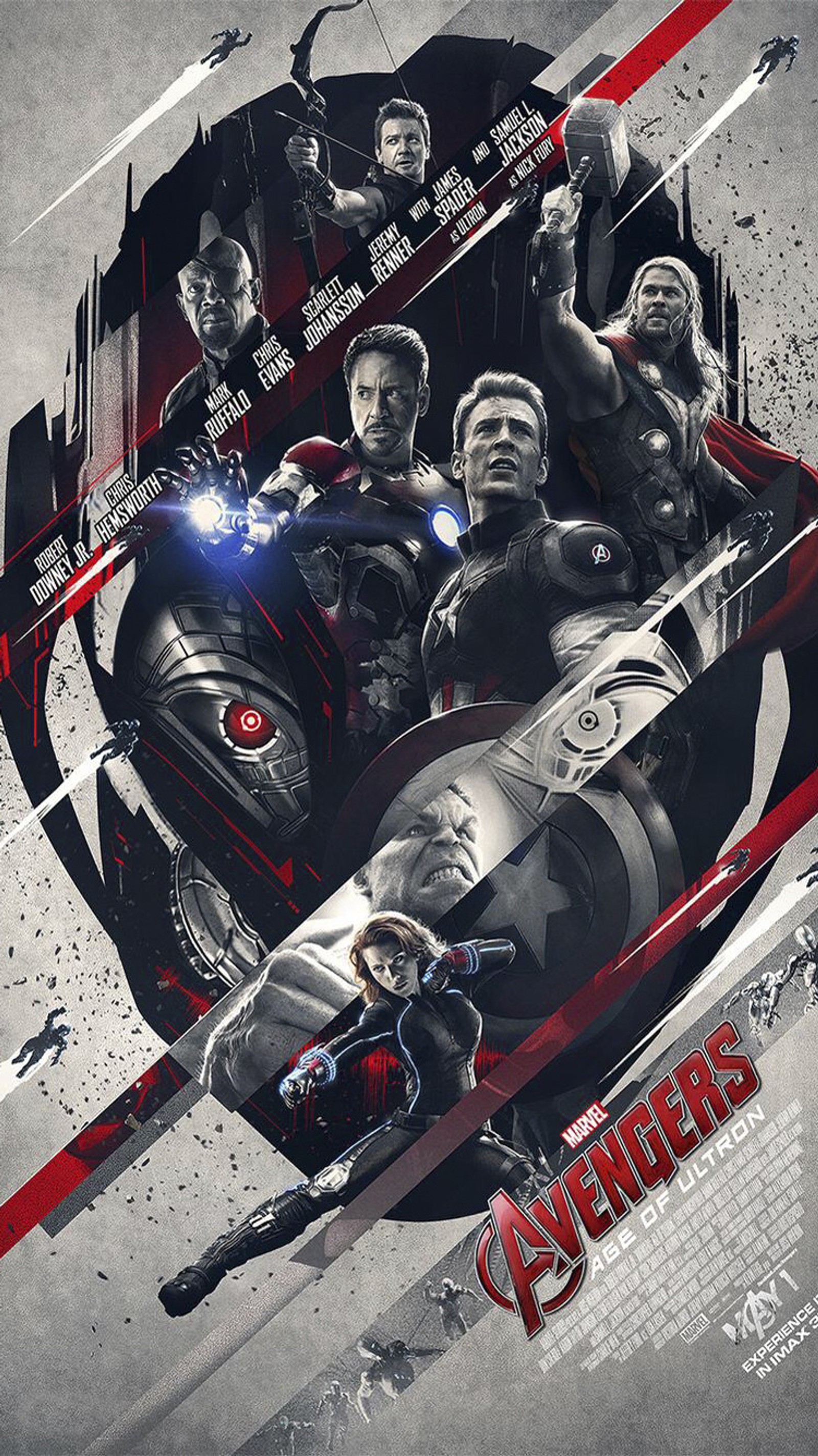 Lade age of ultron, avengers, marvel, film, plakat Hintergrund herunter