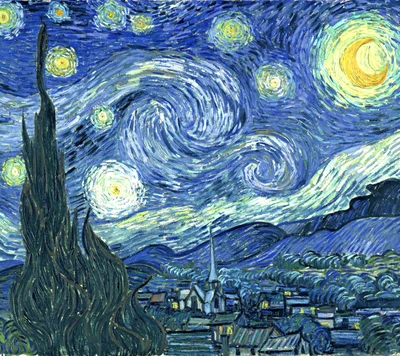 noche estrellada, van gogh