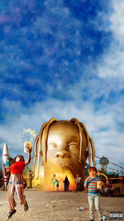 Travis Scotts Astroworld: Eine Lebendige Feier von Cactus Jack