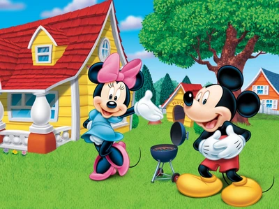 disney, amigos, mickey mouse, minnie mouse