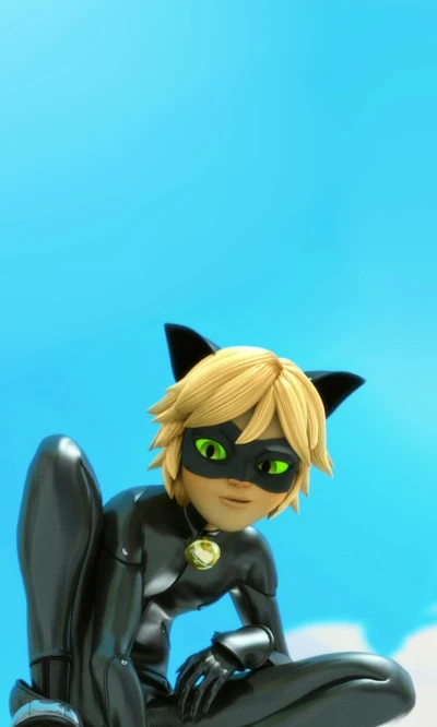 adrien, anime, negro, cat, catarina