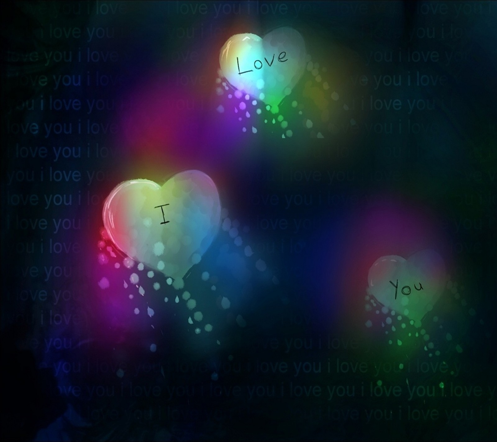 glowing, heart, love, saying Download Wallpaper