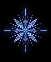 Intricate Frozen Snowflake Design