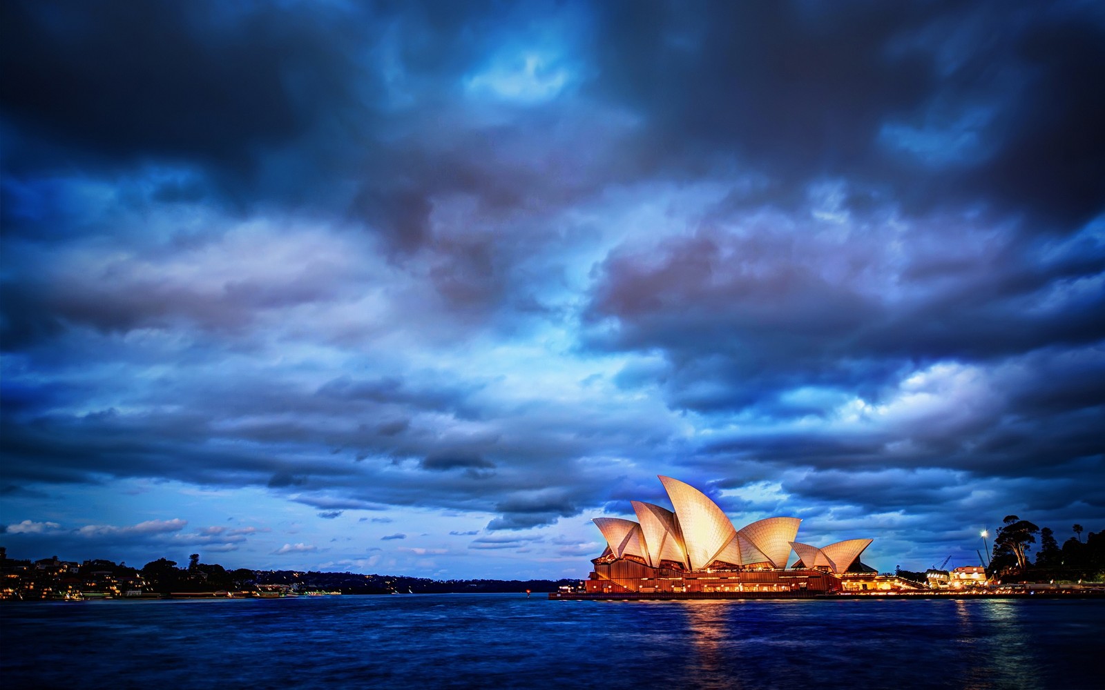 Скачать обои сиднейский оперный театр, sydney opera house, опера, природа, вода