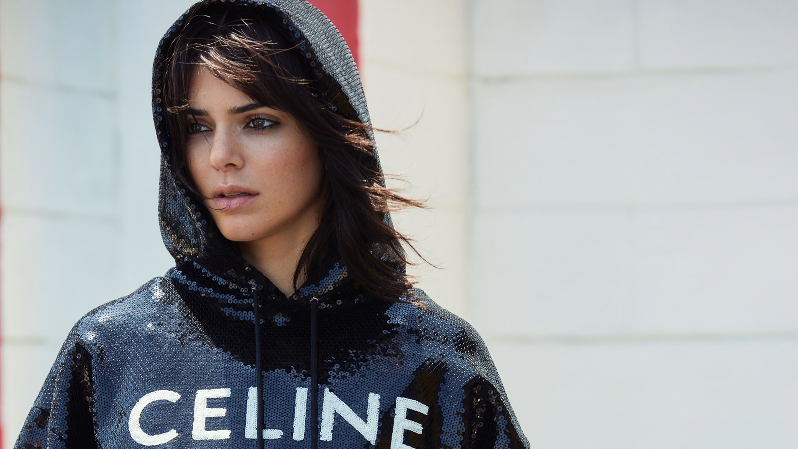 Une femme arabe dans un hoodie (kendall jenner, américain, modèle, célébrité, femmes)