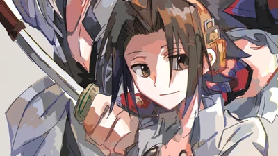 shaman king, аниме, anime, ё асакура, yoh asakura