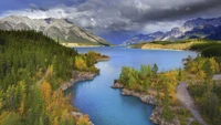 banff, lago moraine, natureza, laguna, montanha