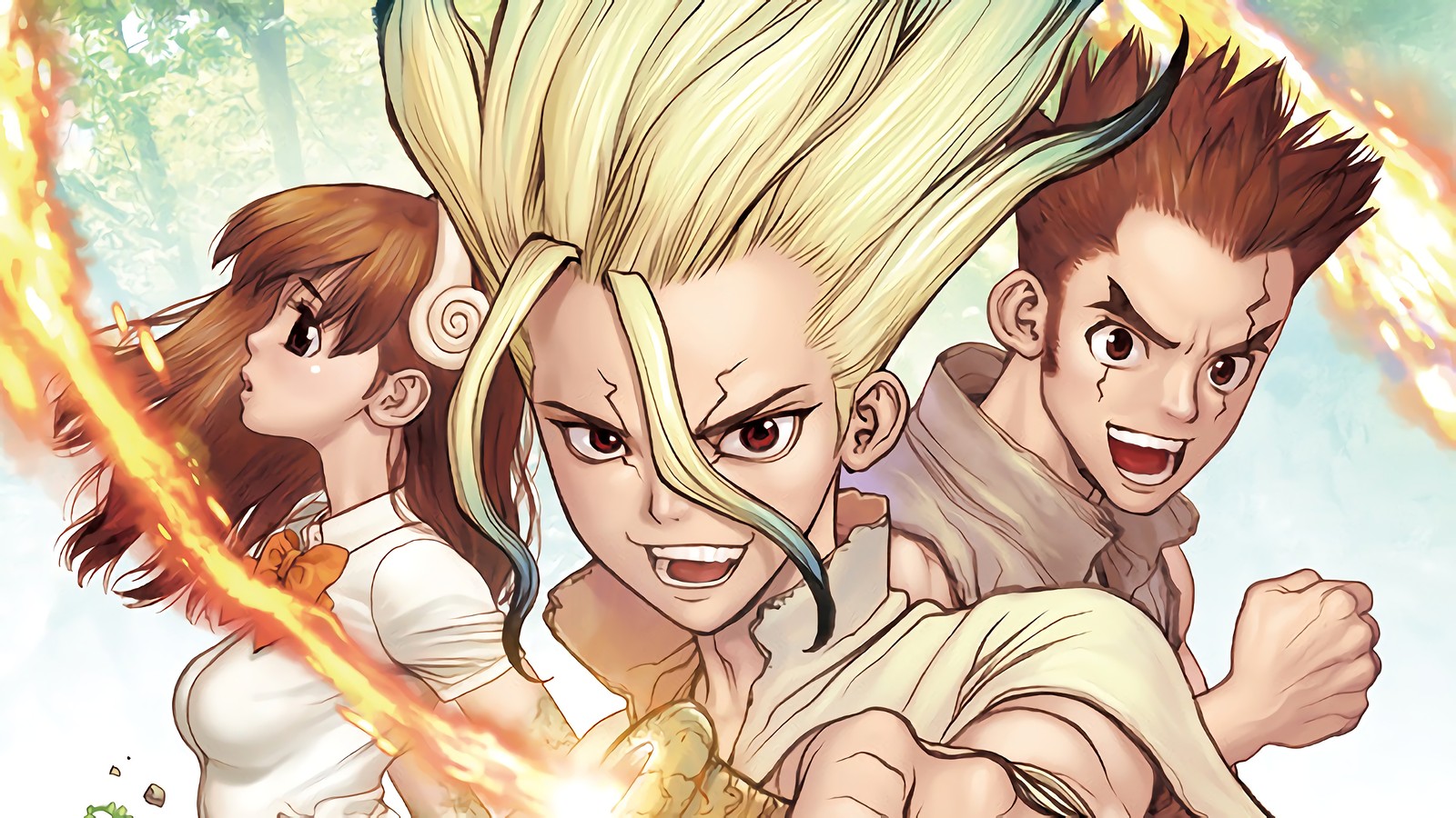 Драгон болл z том 1 (доктор камень, dr stone, аниме, anime, юдзуриха)