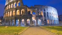 colosseum, landmark, historic site, tourist attraction, ancient history