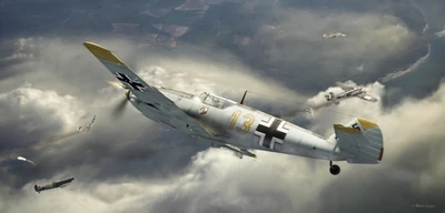 messerschmitt bf 109, messerschmitt, messerschmitt bf 110, aeronave, aviación