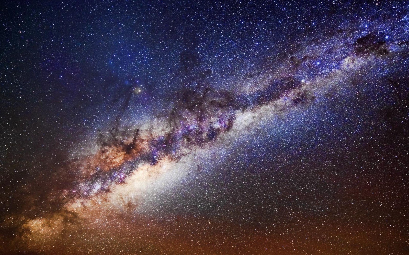 Via láctea e a via láctea no céu noturno (telescópio espacial hubble, astronomia, galáxia, atmosfera, objeto astronômico)