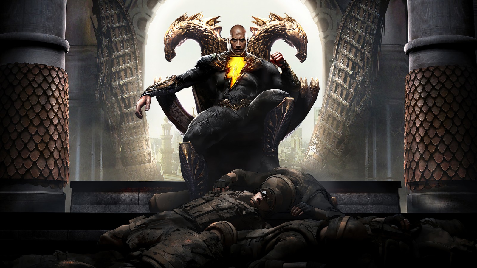 Descargar fondo de pantalla black adam 2022, película, black adam