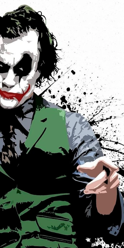 Dynamische Joker-Illustration: Eine lebendige Geste des Chaos